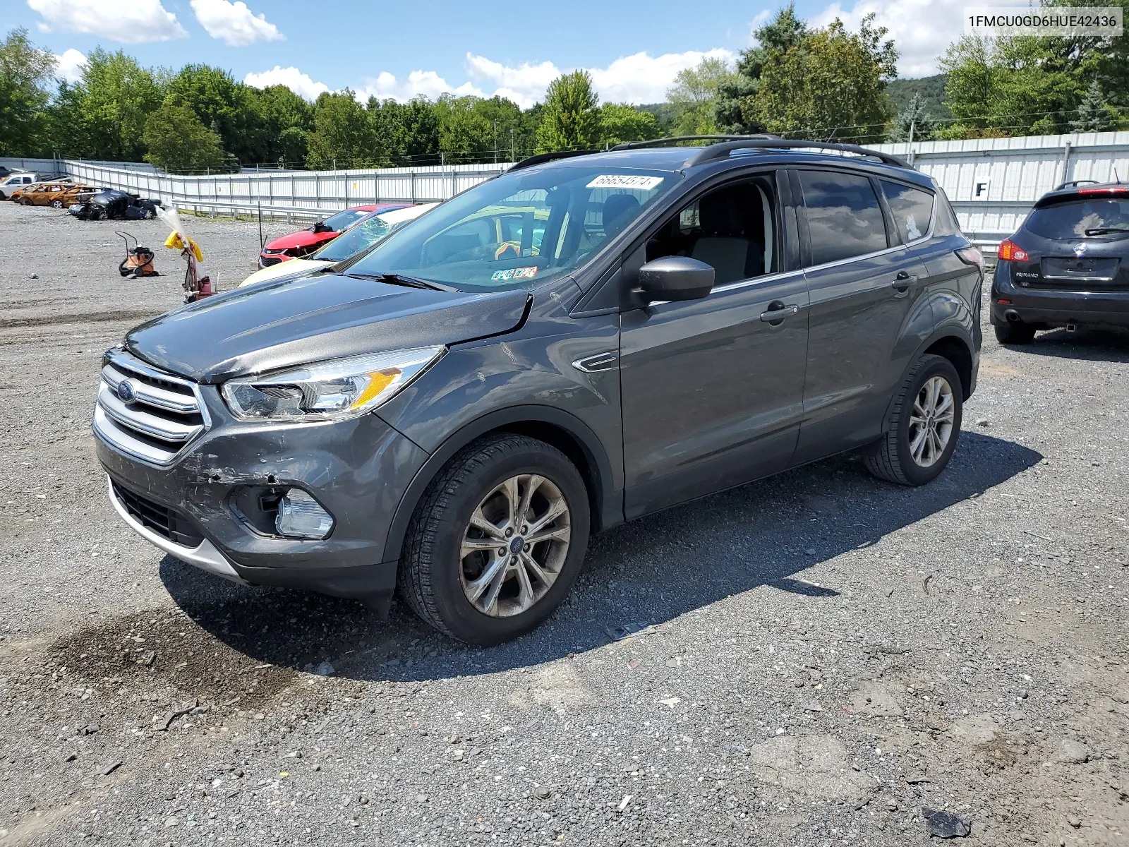 2017 Ford Escape Se VIN: 1FMCU0GD6HUE42436 Lot: 66654574