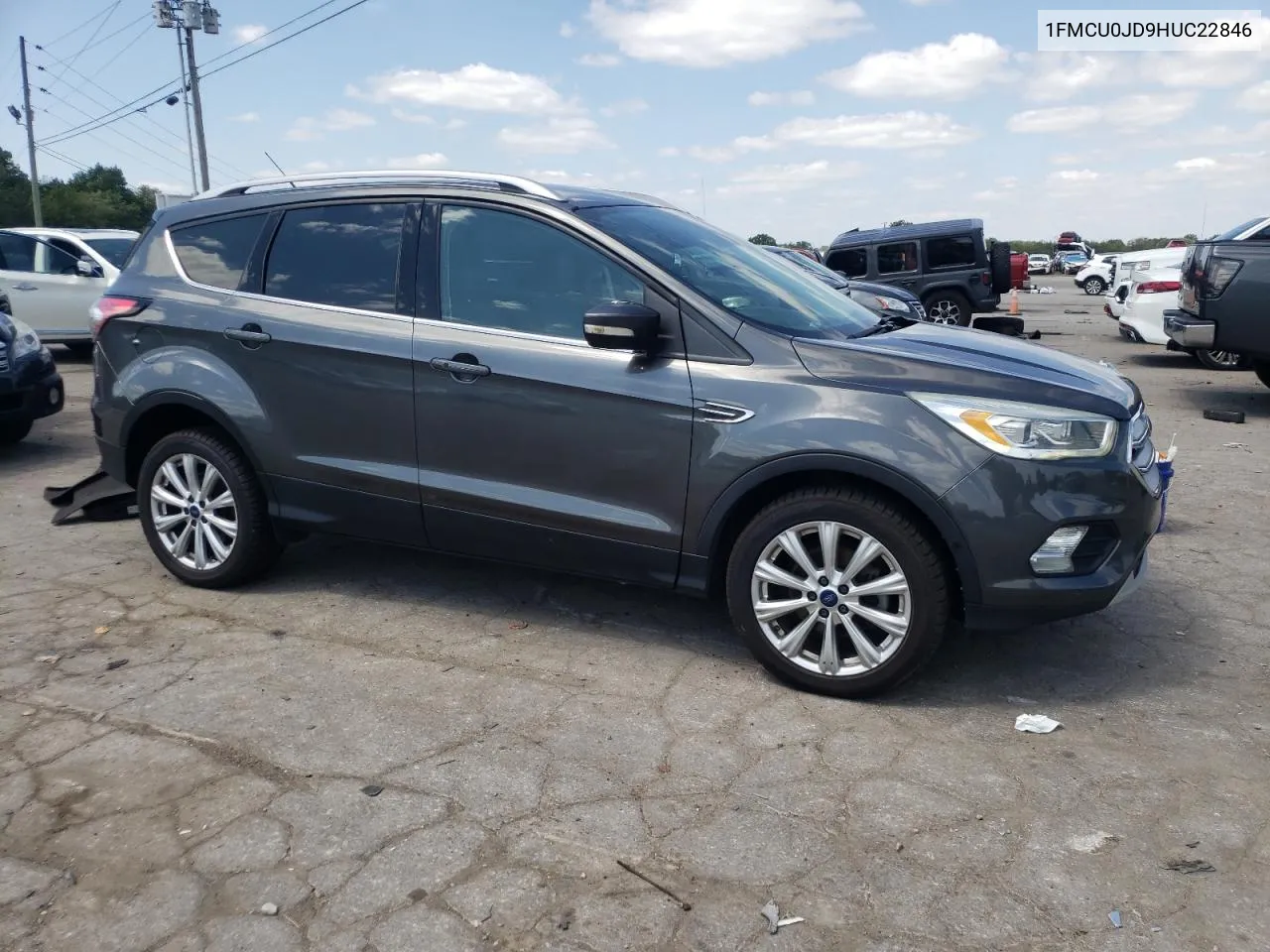 2017 Ford Escape Titanium VIN: 1FMCU0JD9HUC22846 Lot: 67214694