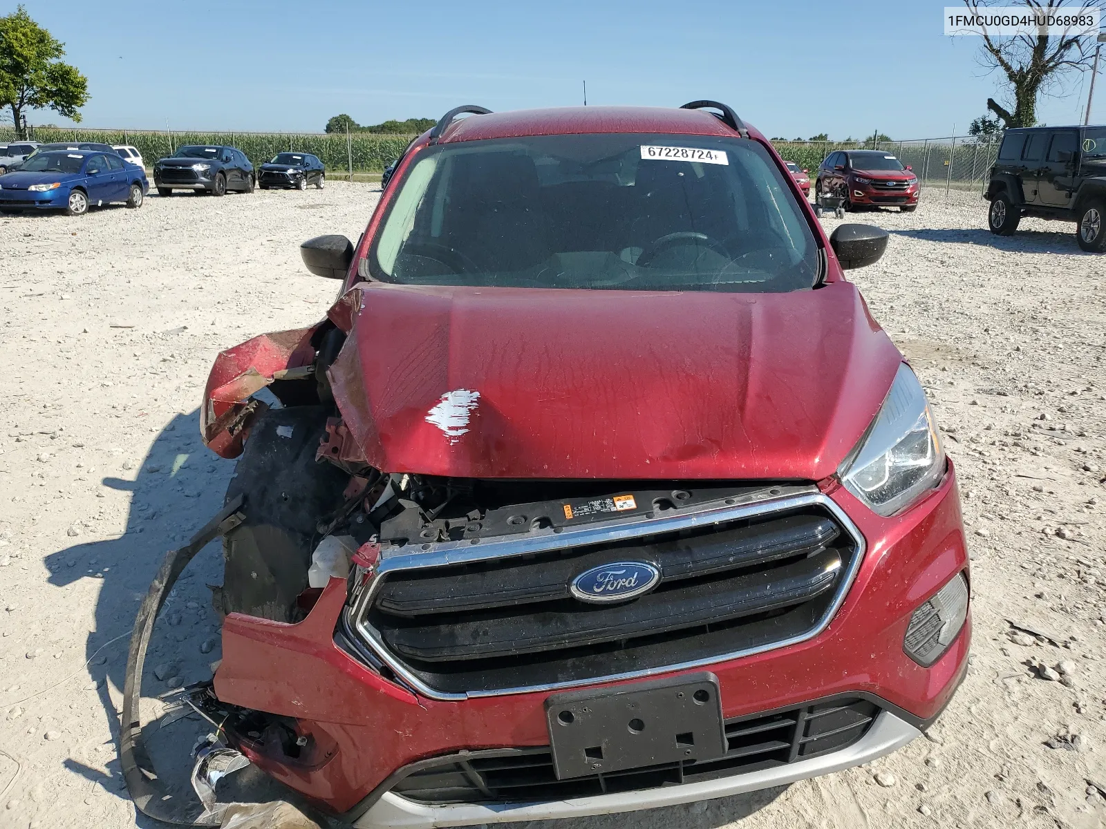 2017 Ford Escape Se VIN: 1FMCU0GD4HUD68983 Lot: 67228724