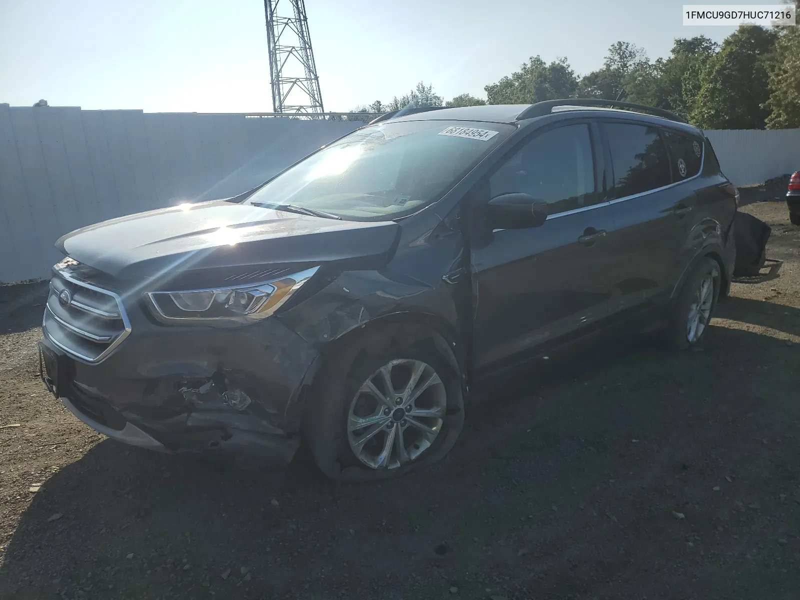 2017 Ford Escape Se VIN: 1FMCU9GD7HUC71216 Lot: 68184954