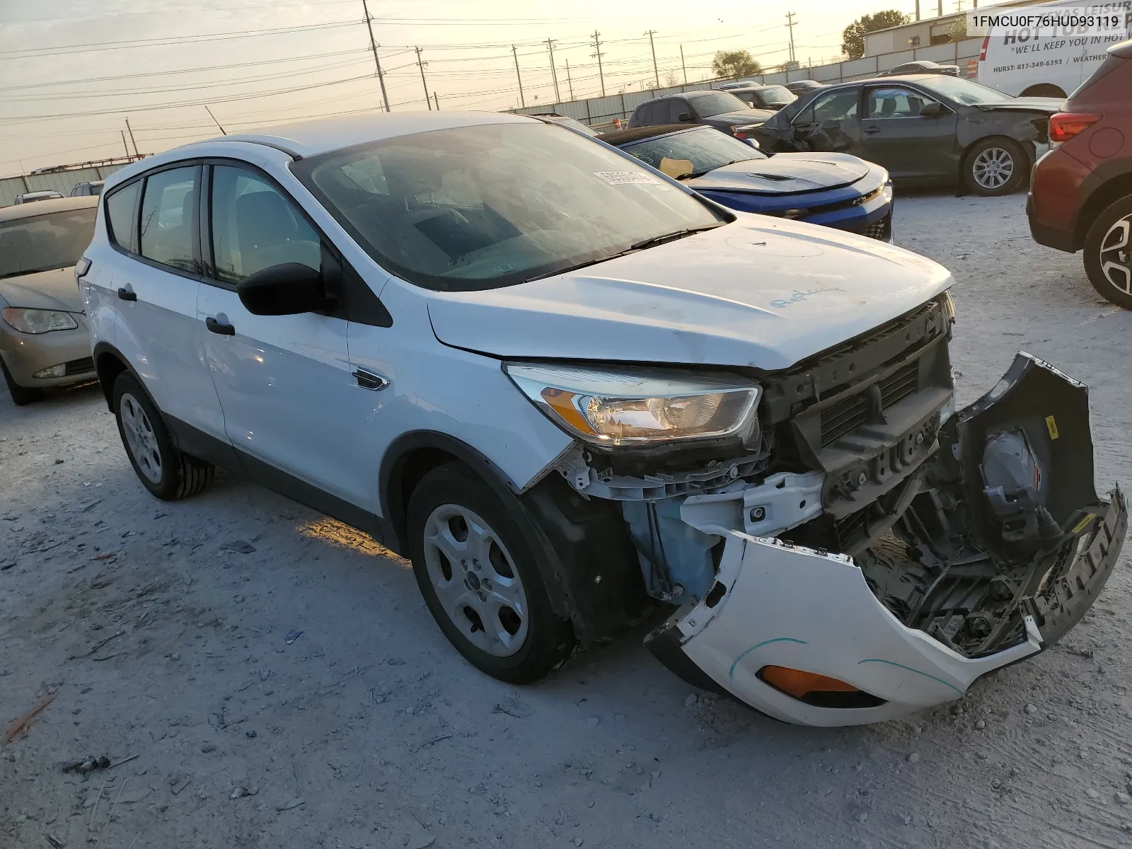 2017 Ford Escape S VIN: 1FMCU0F76HUD93119 Lot: 68550474