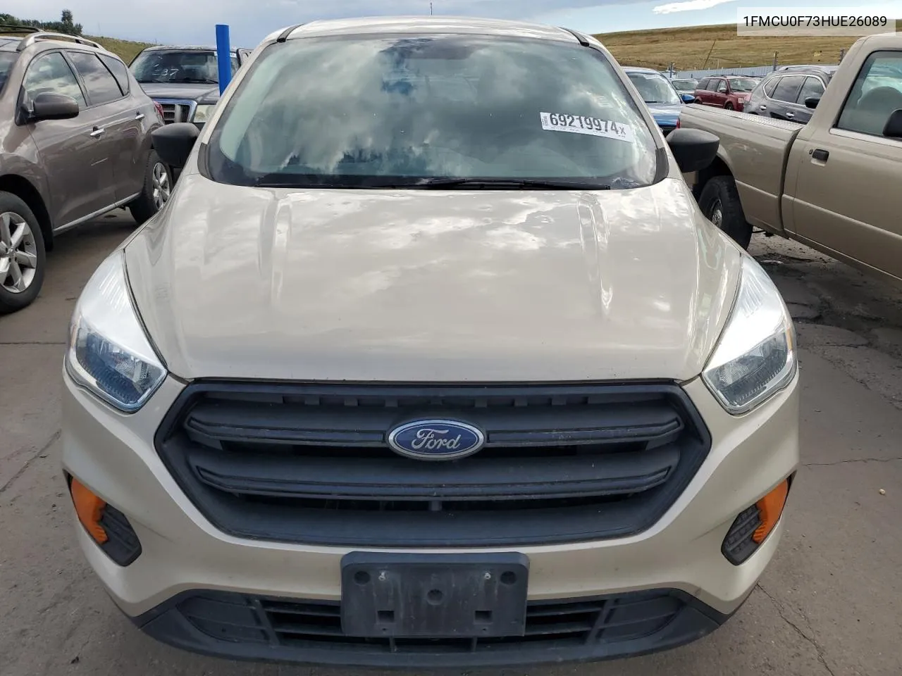 2017 Ford Escape S VIN: 1FMCU0F73HUE26089 Lot: 69219974