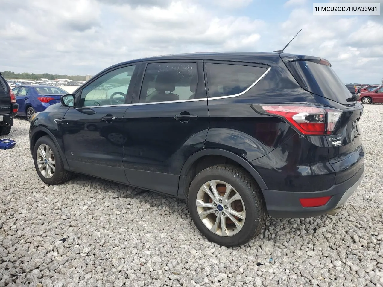 2017 Ford Escape Se VIN: 1FMCU9GD7HUA33981 Lot: 40765109