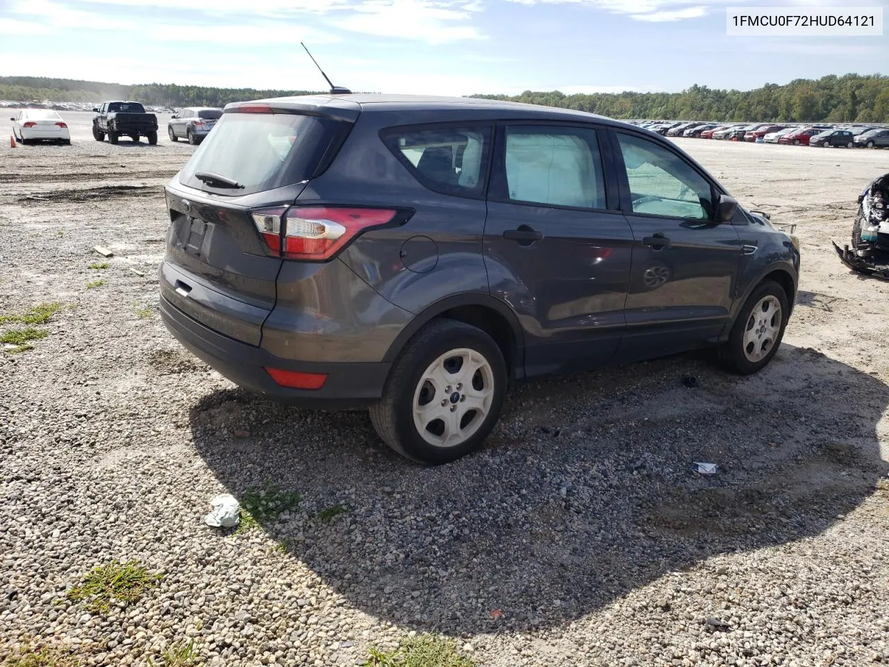 2017 Ford Escape S VIN: 1FMCU0F72HUD64121 Lot: 69540514