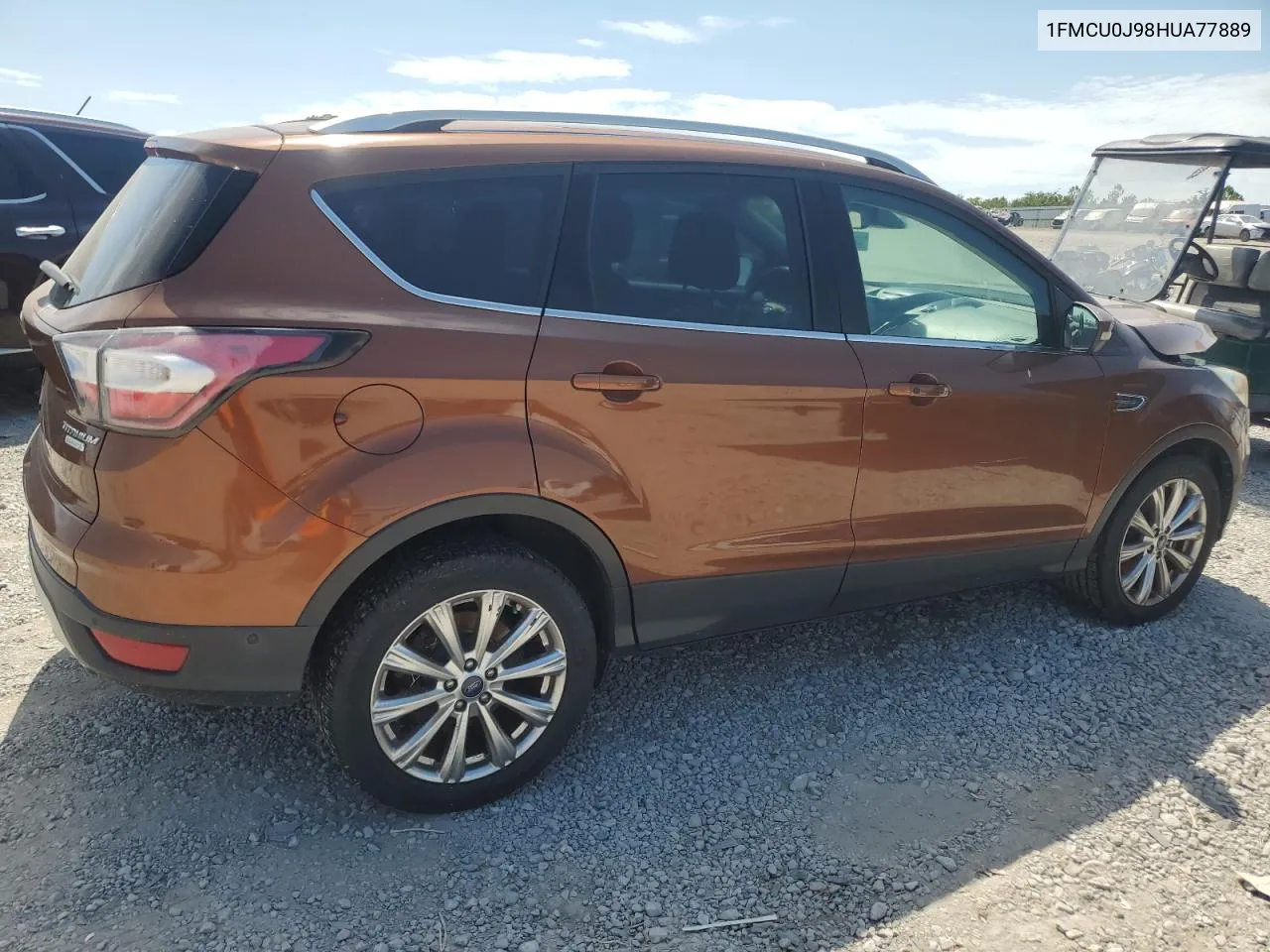 2017 Ford Escape Titanium VIN: 1FMCU0J98HUA77889 Lot: 69562154