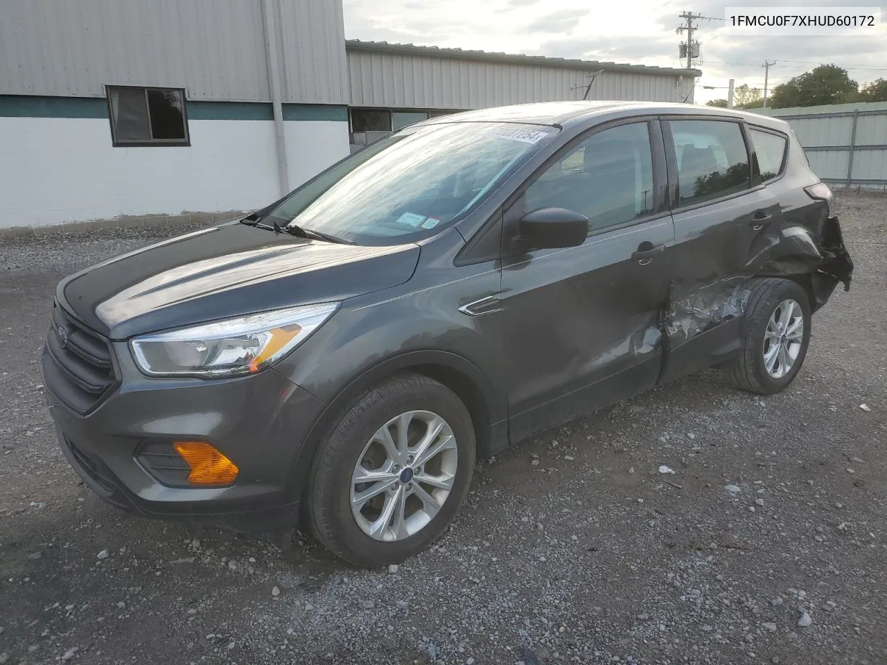 2017 Ford Escape S VIN: 1FMCU0F7XHUD60172 Lot: 70087254