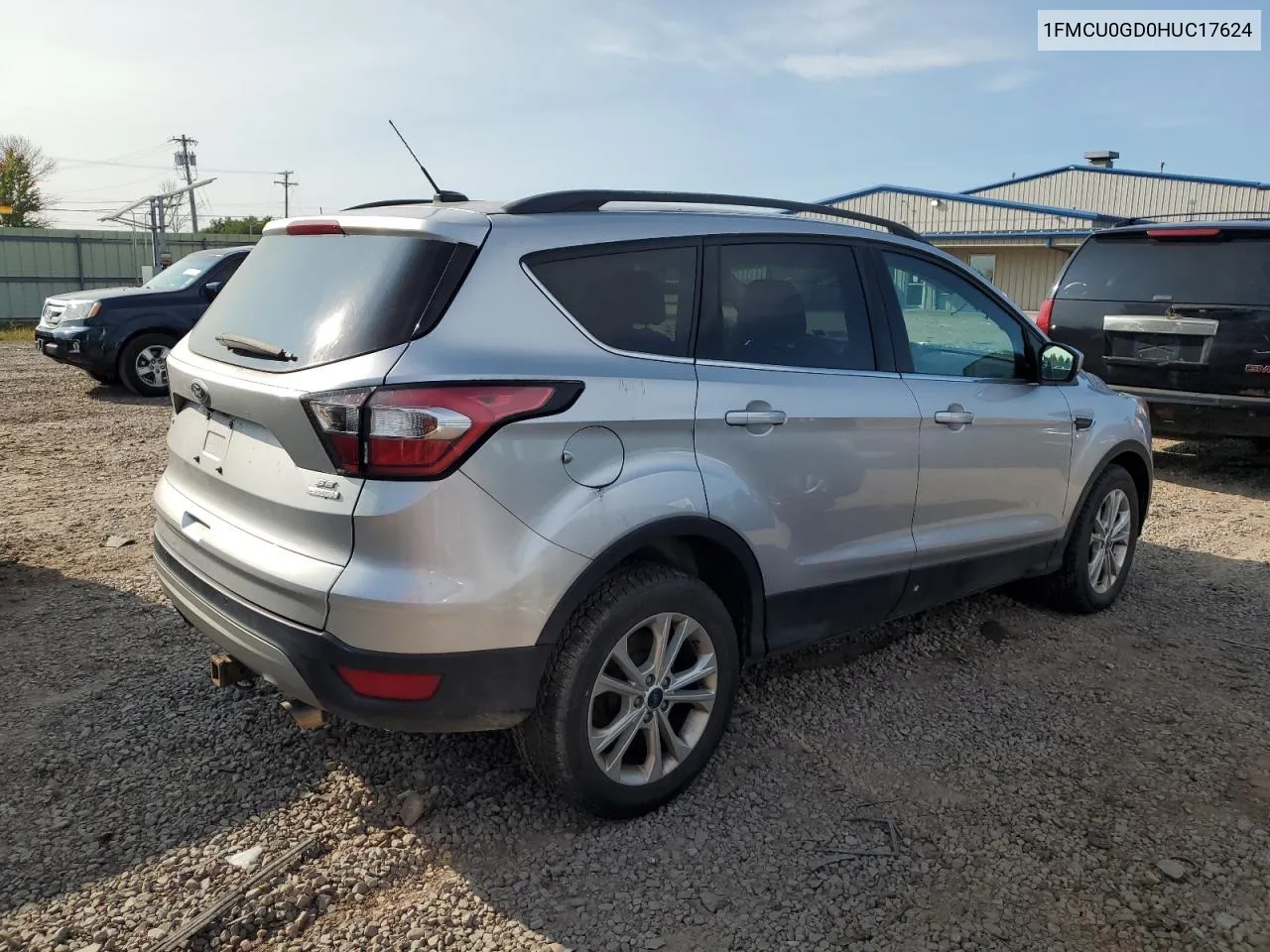 2017 Ford Escape Se VIN: 1FMCU0GD0HUC17624 Lot: 70175334