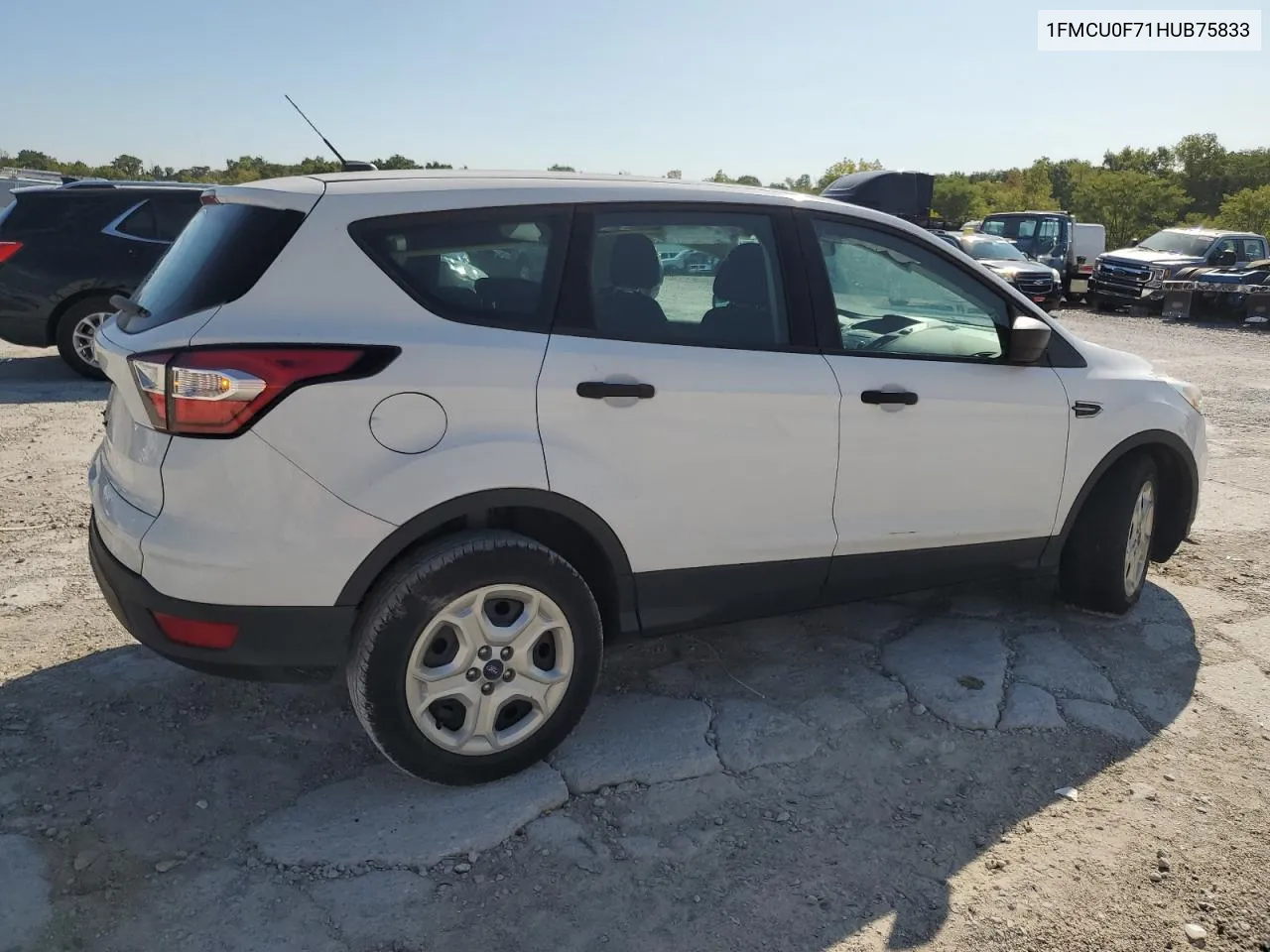 2017 Ford Escape S VIN: 1FMCU0F71HUB75833 Lot: 70223534