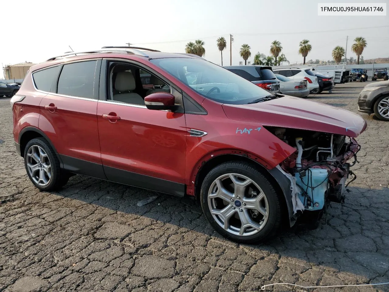 2017 Ford Escape Titanium VIN: 1FMCU0J95HUA61746 Lot: 70343484