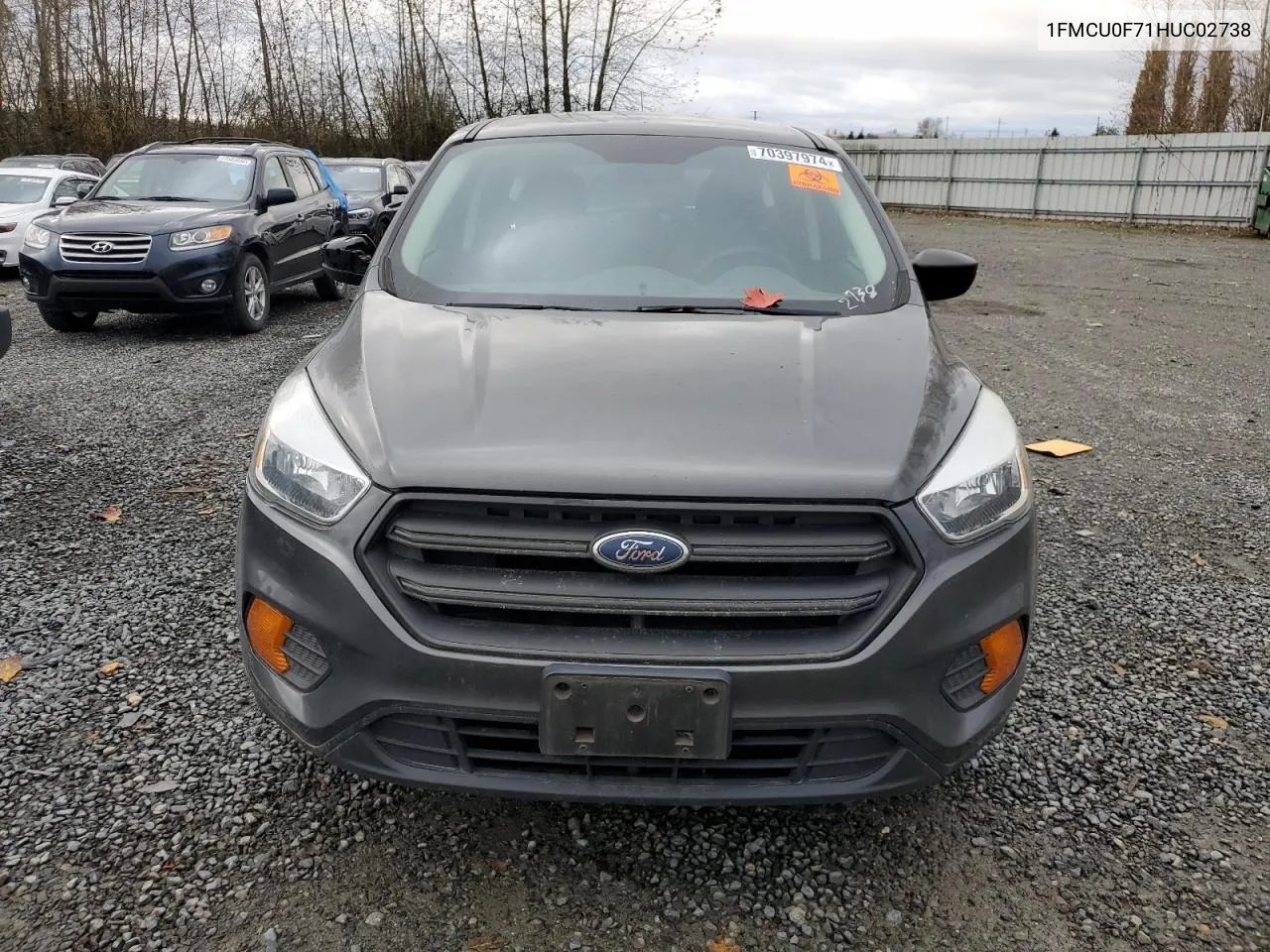 2017 Ford Escape S VIN: 1FMCU0F71HUC02738 Lot: 70397974