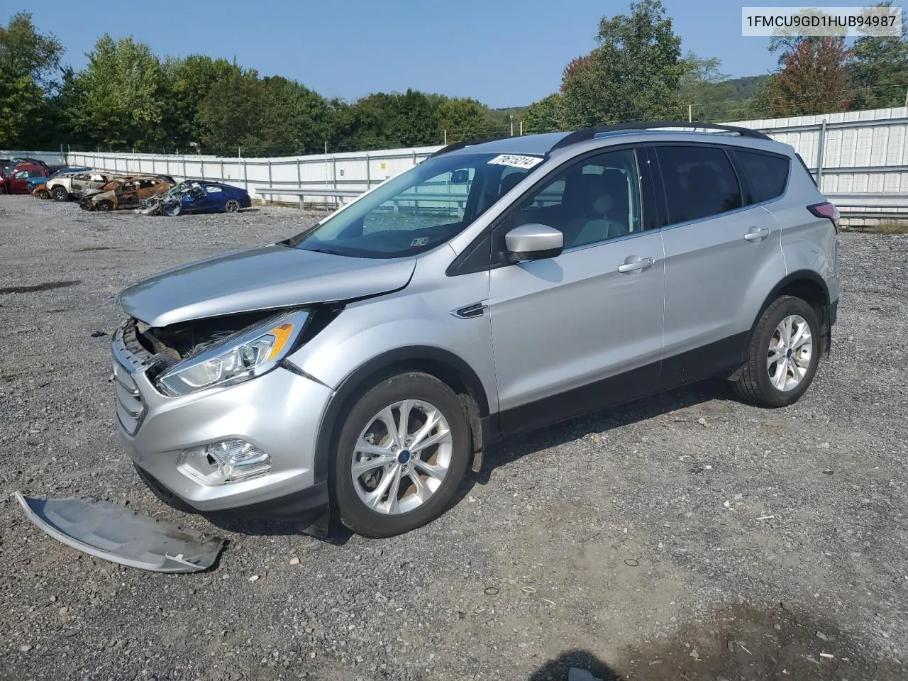 2017 Ford Escape Se VIN: 1FMCU9GD1HUB94987 Lot: 70615214