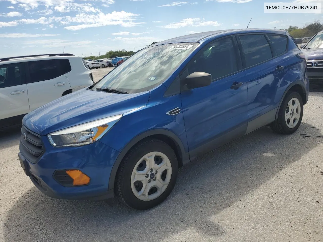 2017 Ford Escape S VIN: 1FMCU0F77HUB79241 Lot: 70723994