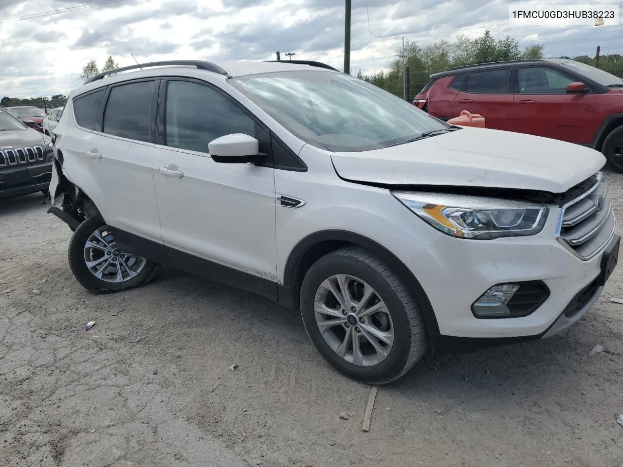 2017 Ford Escape Se VIN: 1FMCU0GD3HUB38223 Lot: 70832634