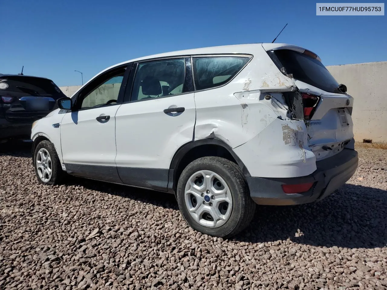 2017 Ford Escape S VIN: 1FMCU0F77HUD95753 Lot: 70991234