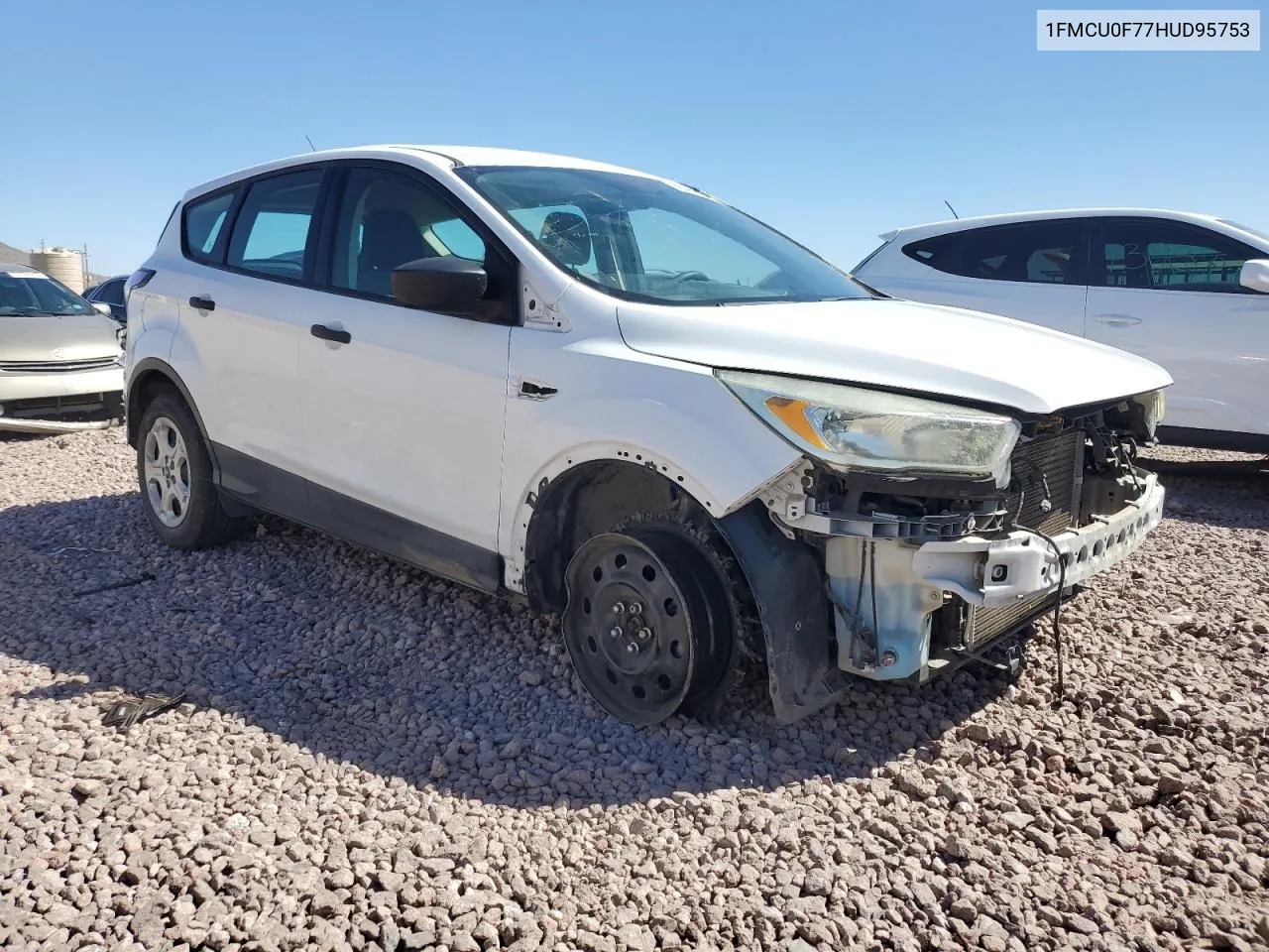 2017 Ford Escape S VIN: 1FMCU0F77HUD95753 Lot: 70991234