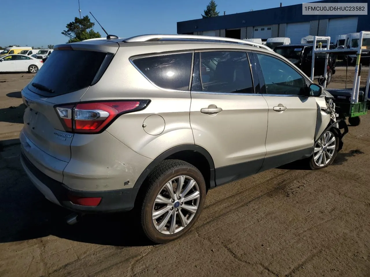 2017 Ford Escape Titanium VIN: 1FMCU0JD6HUC23582 Lot: 71762034