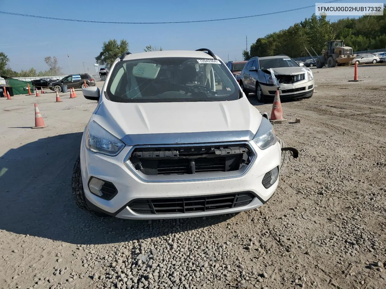 2017 Ford Escape Se VIN: 1FMCU0GD2HUB17332 Lot: 72042464