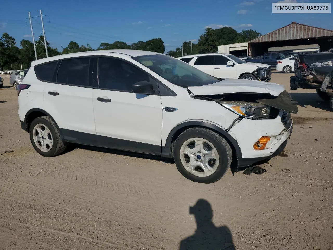 2017 Ford Escape S VIN: 1FMCU0F79HUA80775 Lot: 72422324