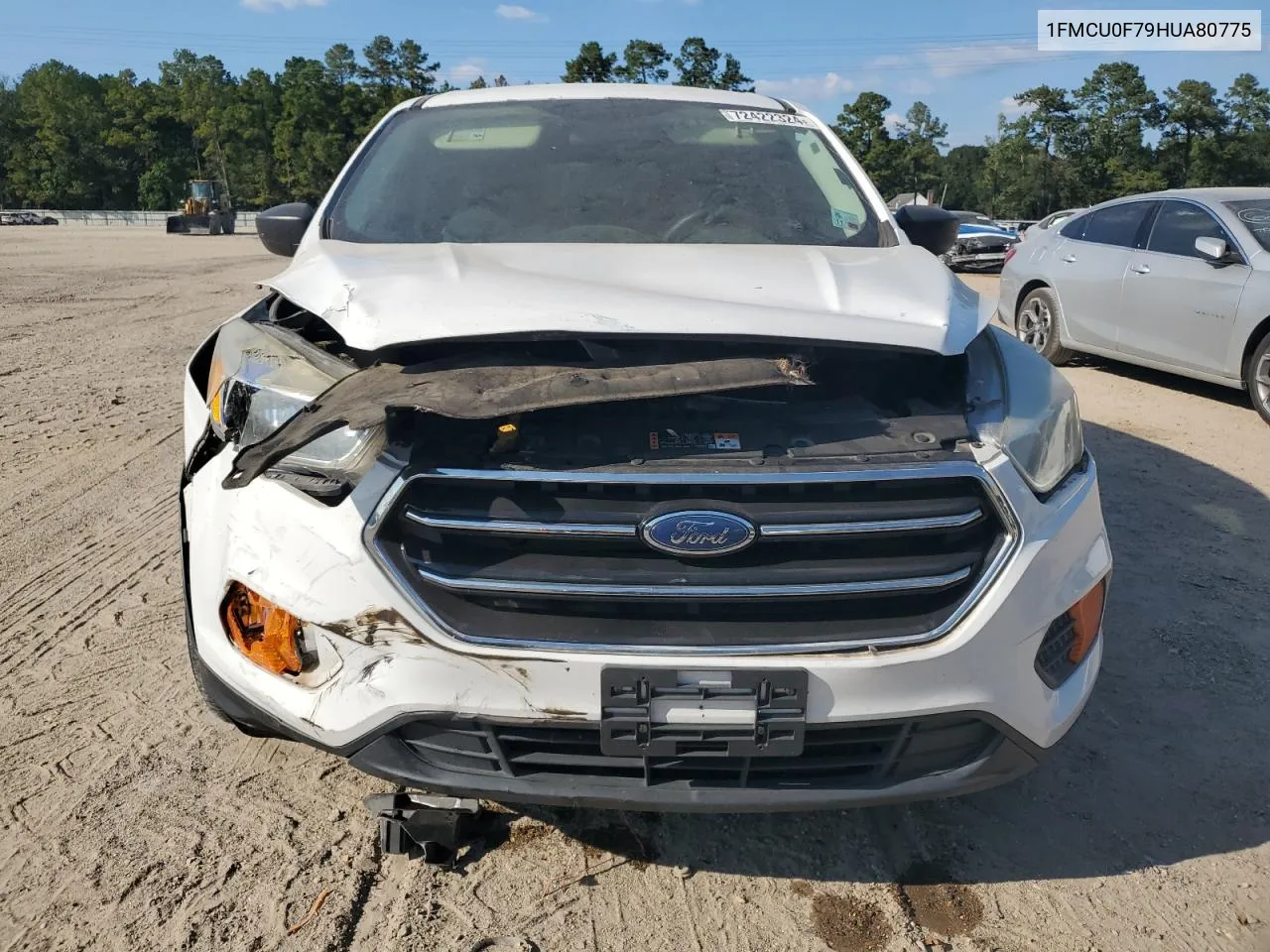 2017 Ford Escape S VIN: 1FMCU0F79HUA80775 Lot: 72422324