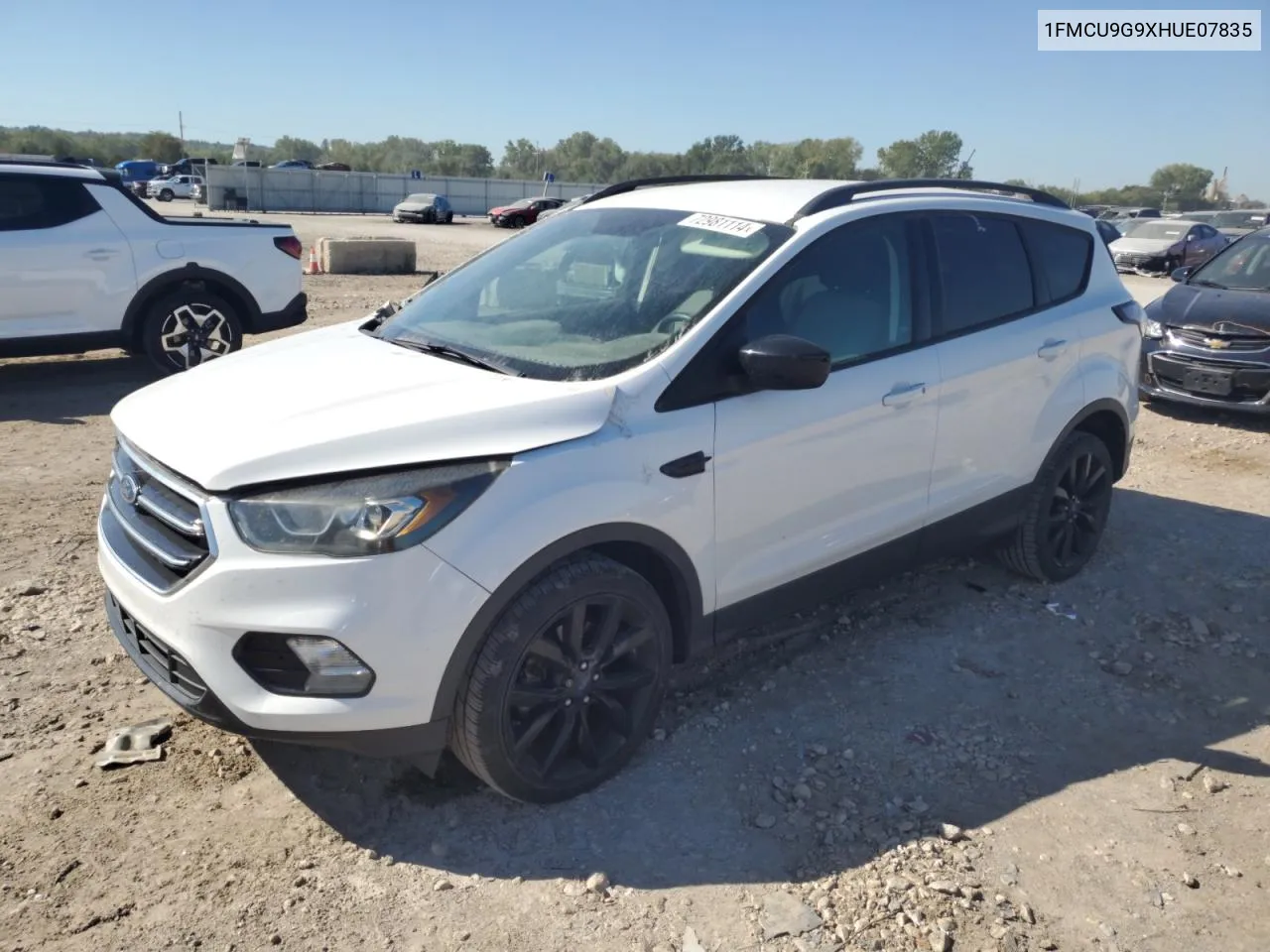 1FMCU9G9XHUE07835 2017 Ford Escape Se