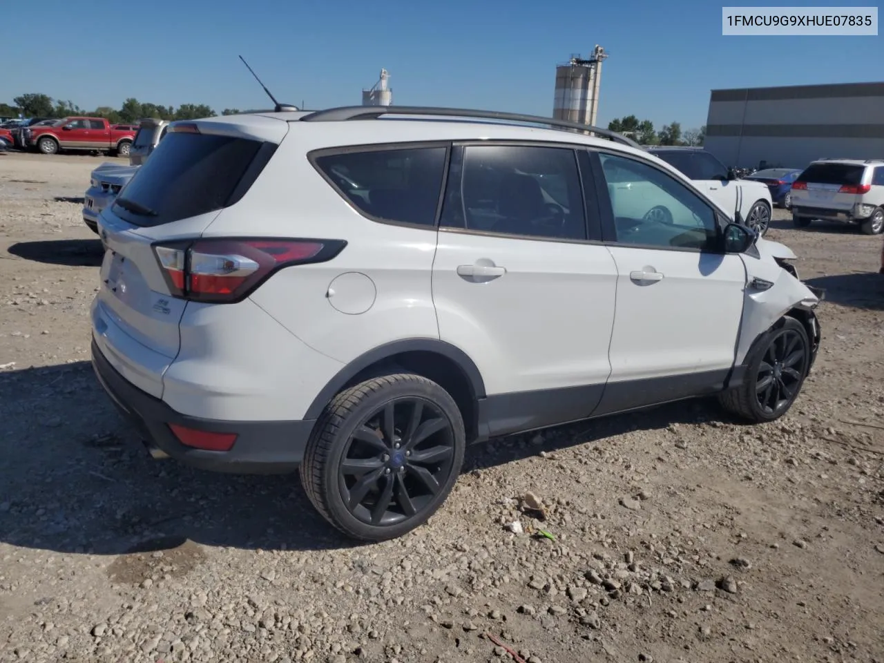 2017 Ford Escape Se VIN: 1FMCU9G9XHUE07835 Lot: 72981114