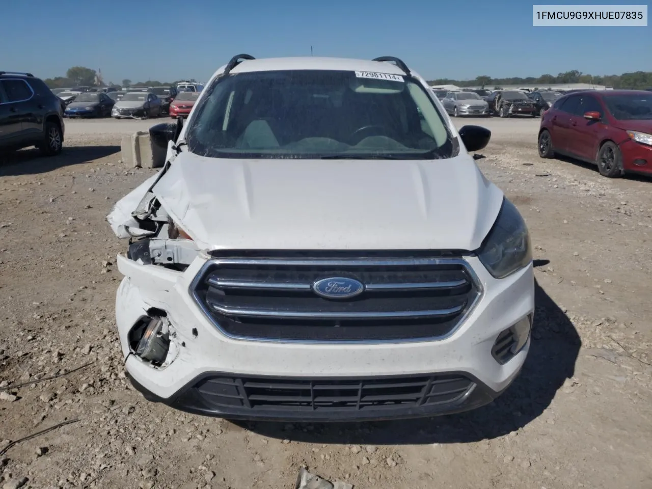 2017 Ford Escape Se VIN: 1FMCU9G9XHUE07835 Lot: 72981114