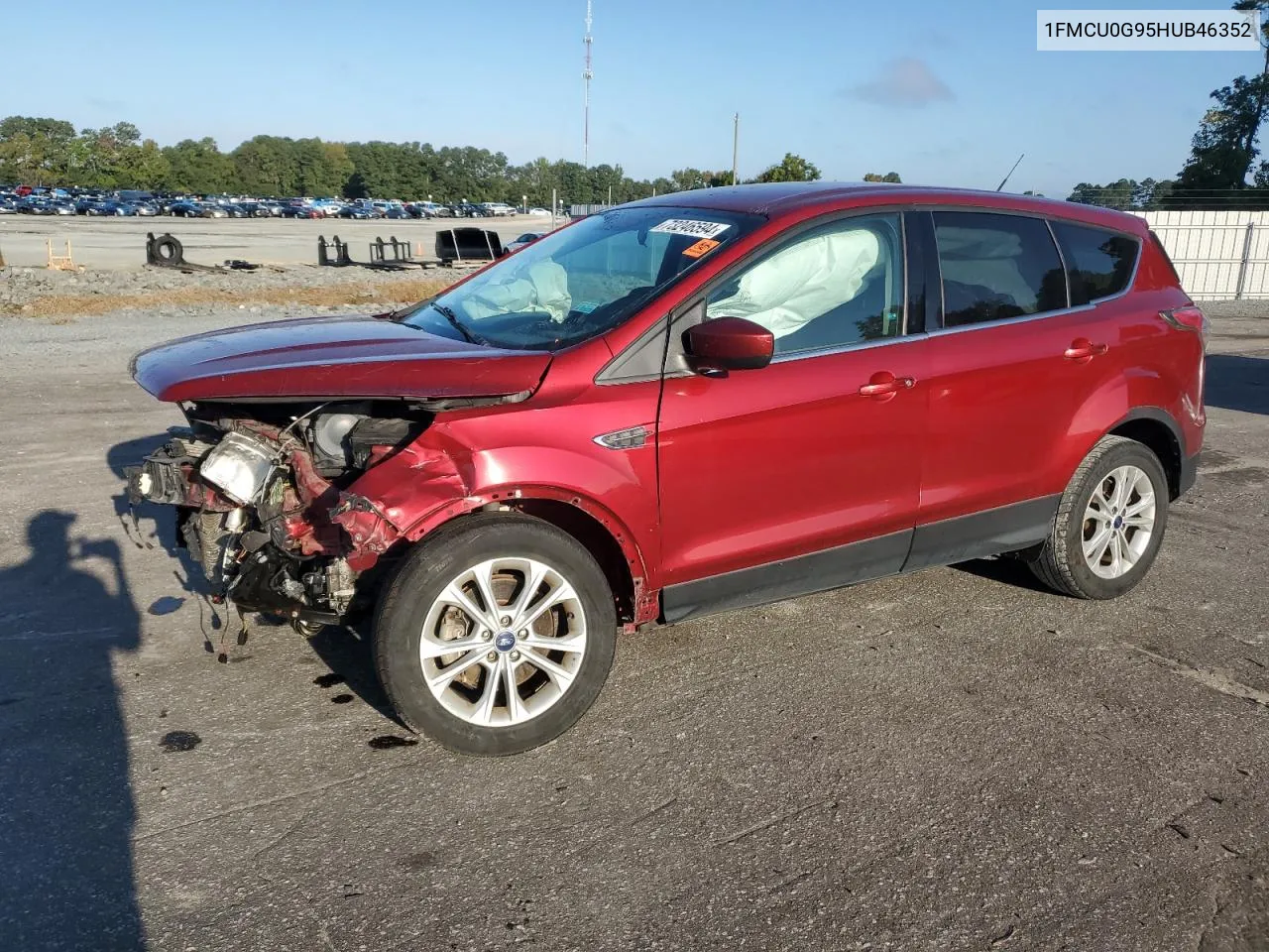 2017 Ford Escape Se VIN: 1FMCU0G95HUB46352 Lot: 73246594