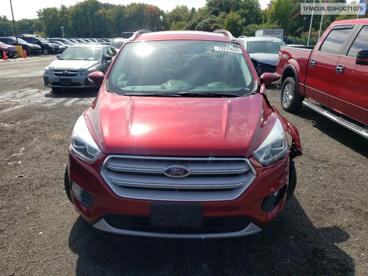 2017 Ford Escape Titanium VIN: 1FMCU9JD3HUC71075 Lot: 73279634