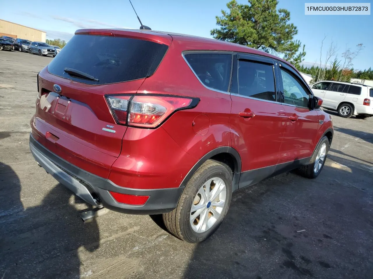 2017 Ford Escape Se VIN: 1FMCU0GD3HUB72873 Lot: 73415254