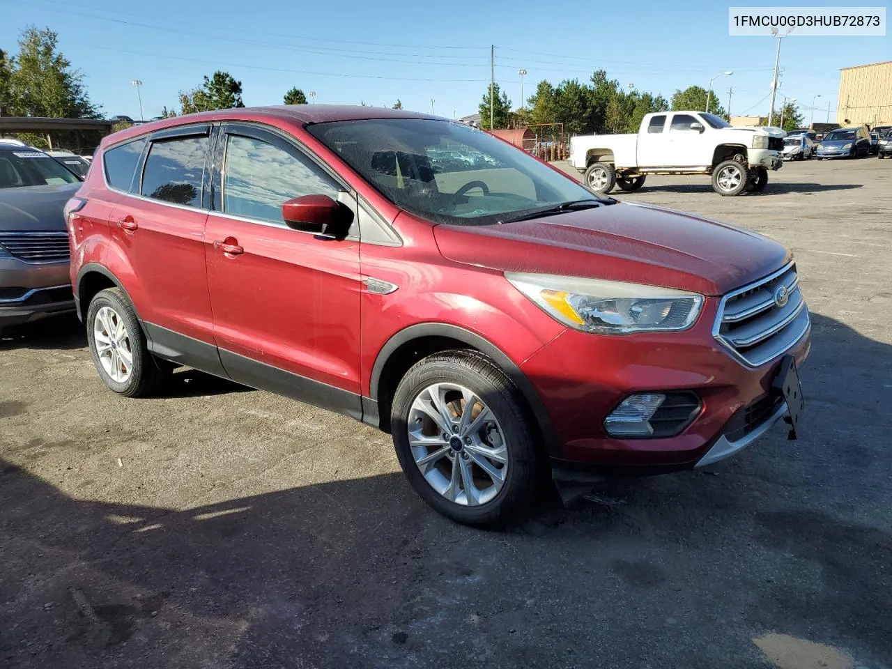 2017 Ford Escape Se VIN: 1FMCU0GD3HUB72873 Lot: 73415254