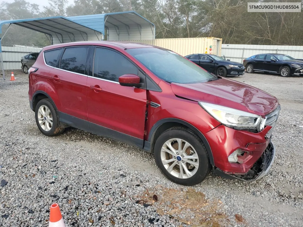 2017 Ford Escape Se VIN: 1FMCU9GD1HUD85504 Lot: 73454784