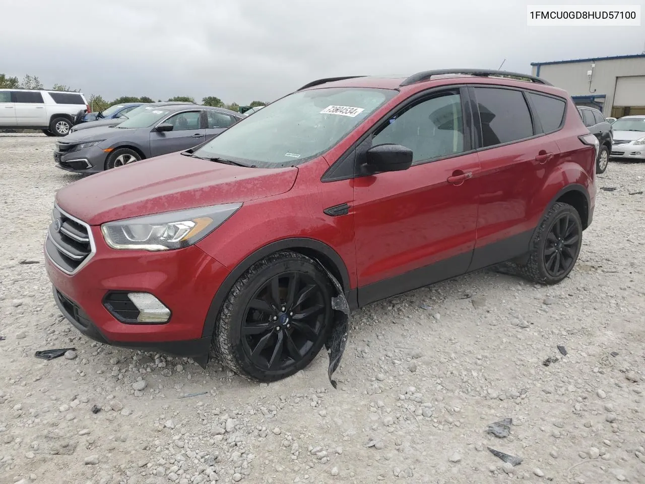 2017 Ford Escape Se VIN: 1FMCU0GD8HUD57100 Lot: 73504534