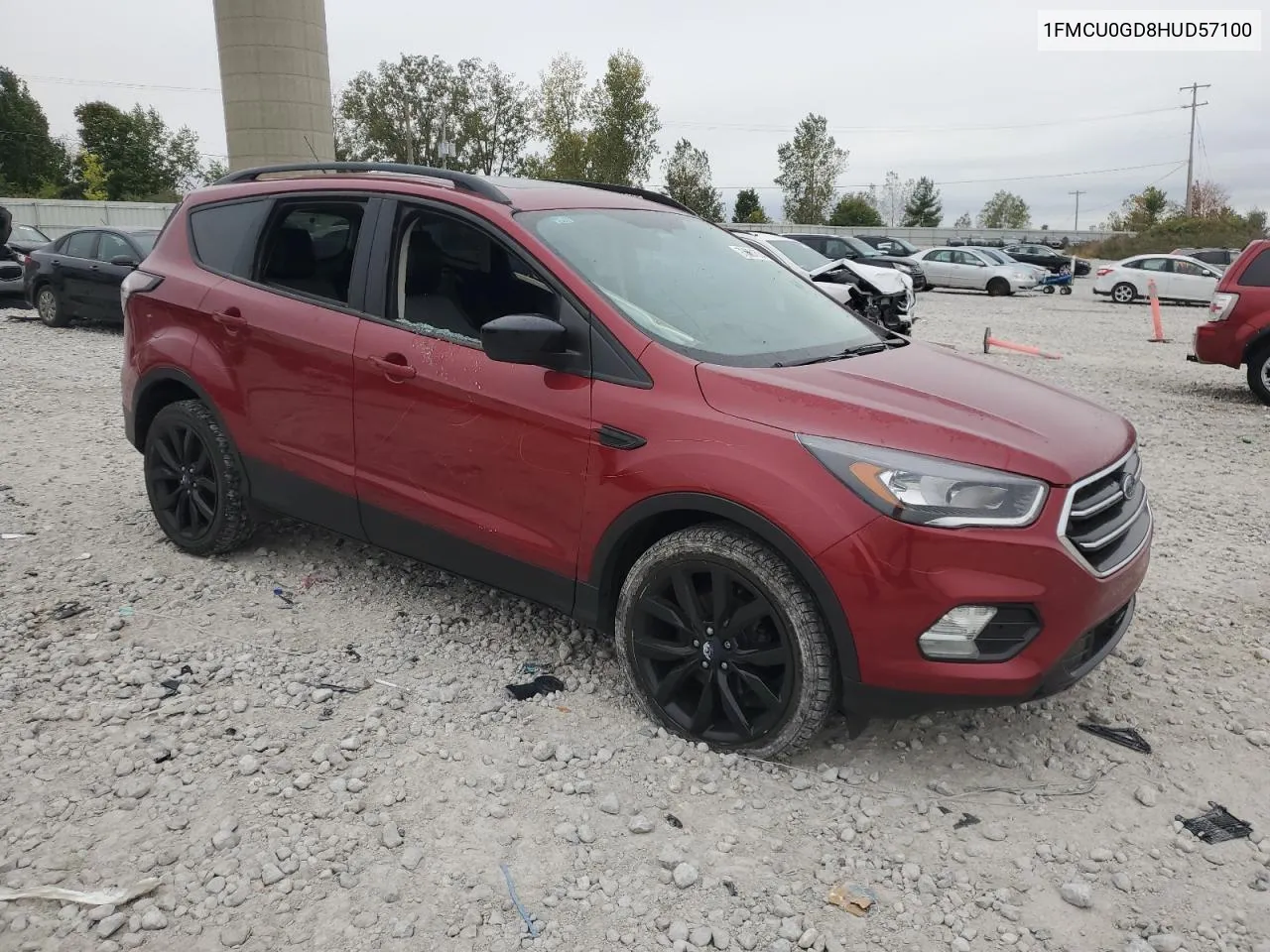 2017 Ford Escape Se VIN: 1FMCU0GD8HUD57100 Lot: 73504534