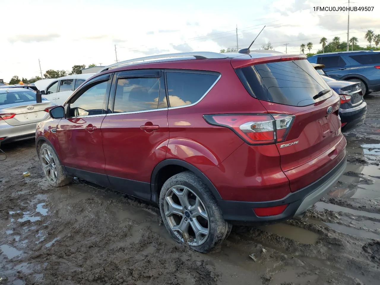 2017 Ford Escape Titanium VIN: 1FMCU0J90HUB49507 Lot: 73776554