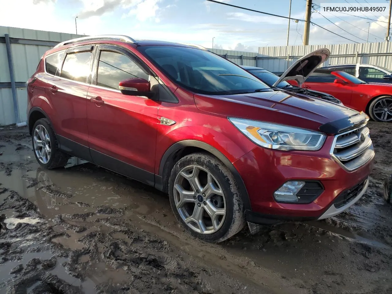 2017 Ford Escape Titanium VIN: 1FMCU0J90HUB49507 Lot: 73776554