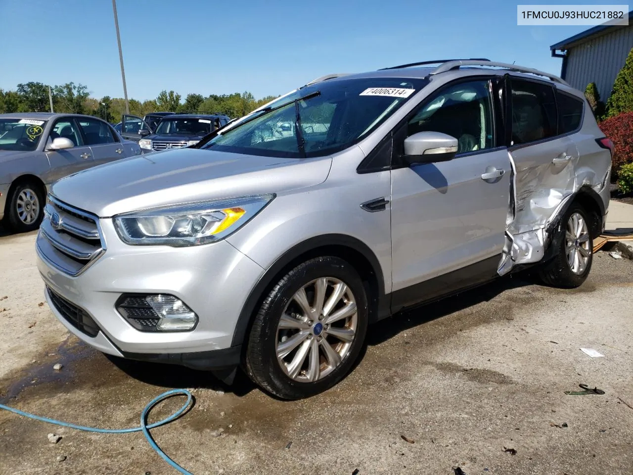 2017 Ford Escape Titanium VIN: 1FMCU0J93HUC21882 Lot: 74006314