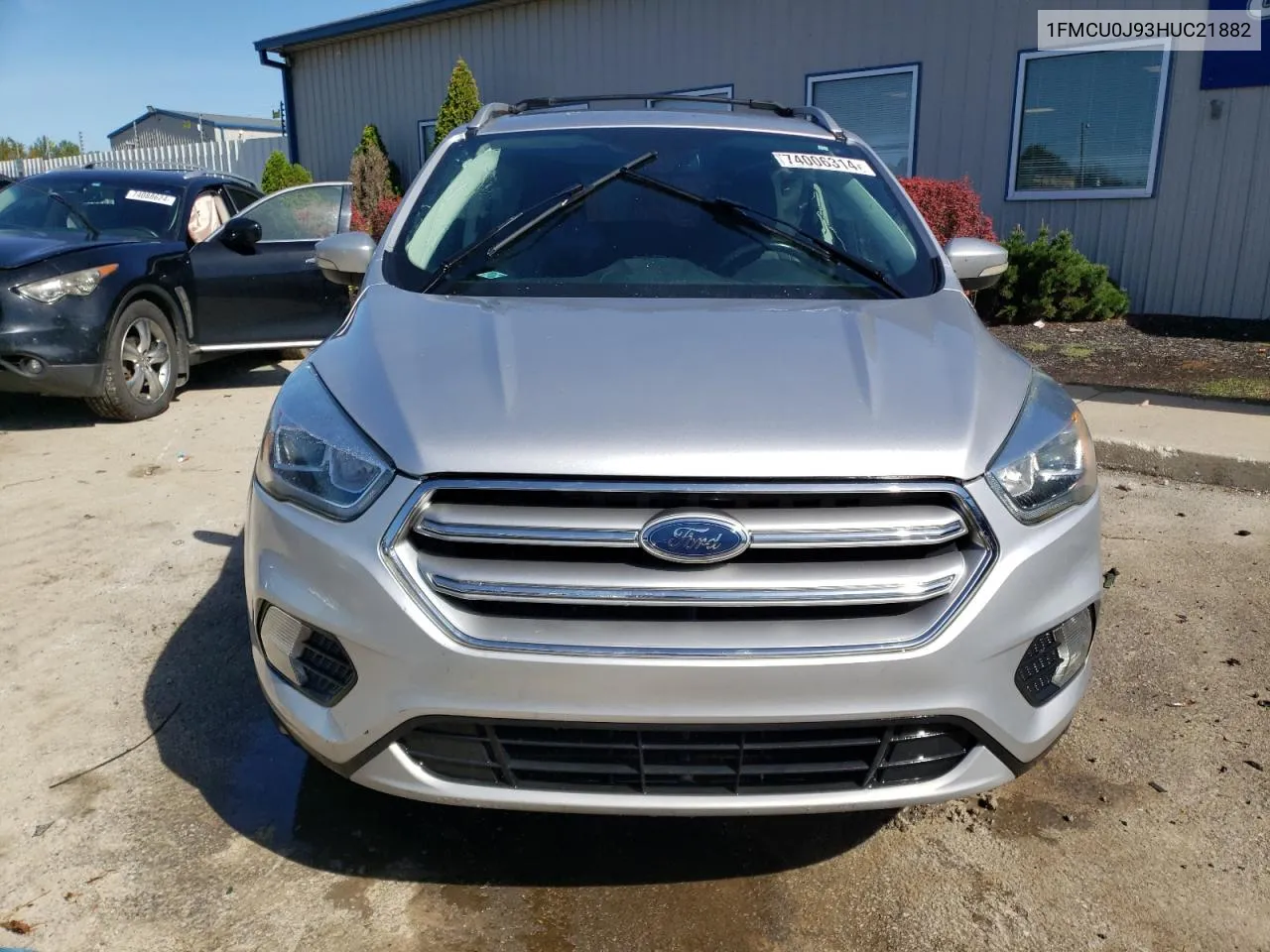 2017 Ford Escape Titanium VIN: 1FMCU0J93HUC21882 Lot: 74006314