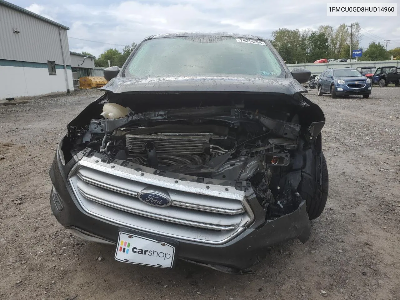 2017 Ford Escape Se VIN: 1FMCU0GD8HUD14960 Lot: 74014634