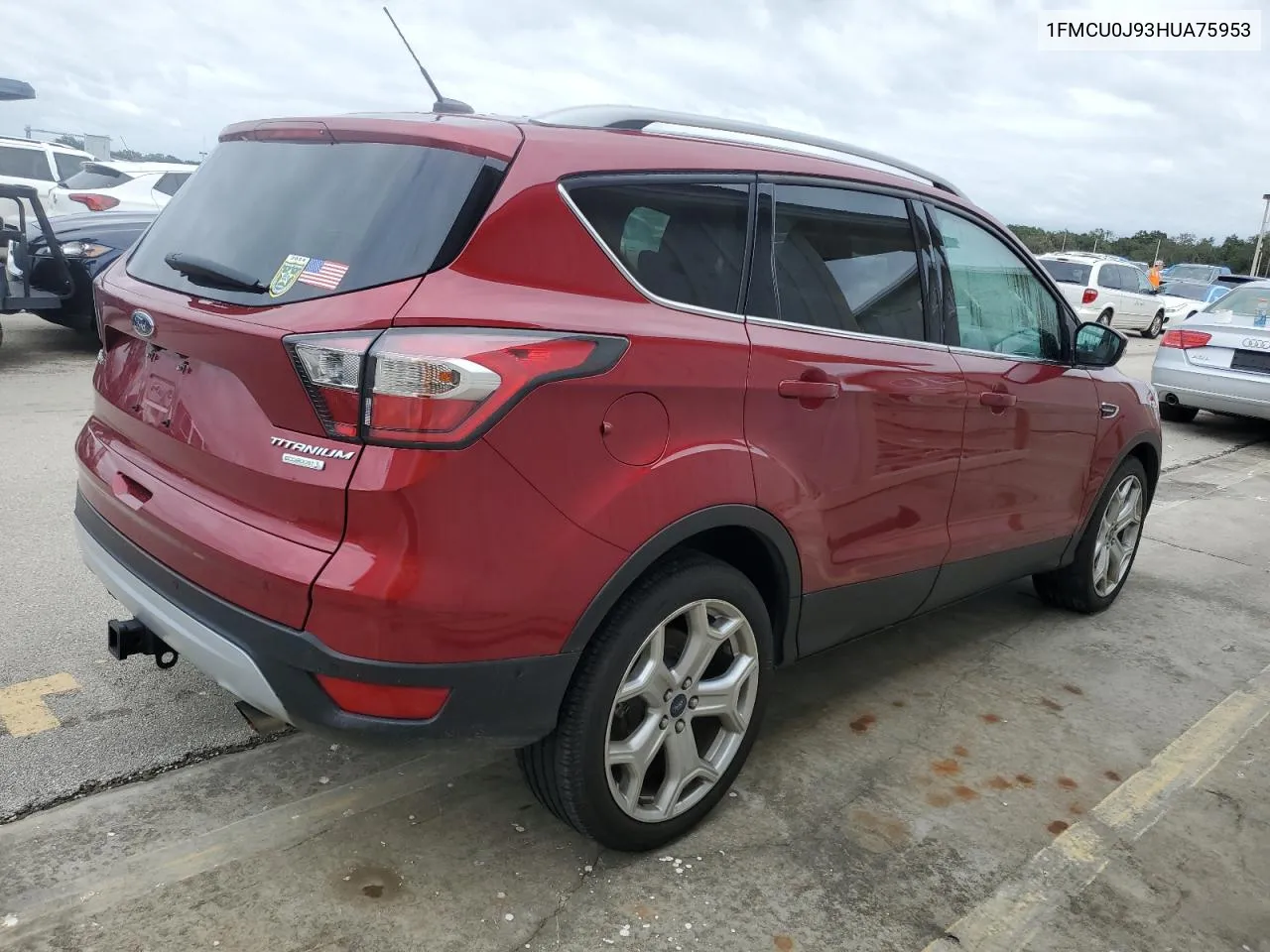 2017 Ford Escape Titanium VIN: 1FMCU0J93HUA75953 Lot: 74071044