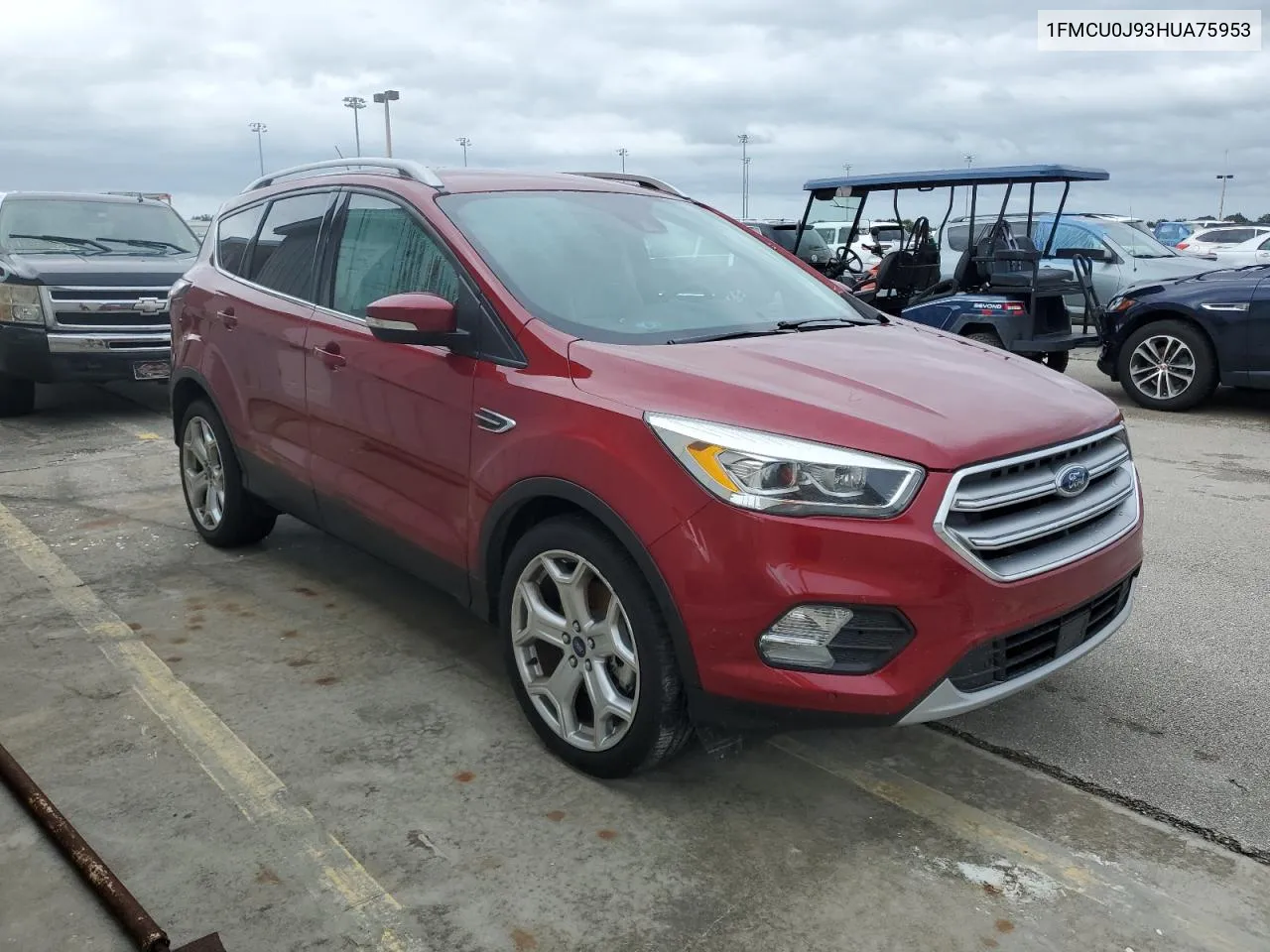 2017 Ford Escape Titanium VIN: 1FMCU0J93HUA75953 Lot: 74071044