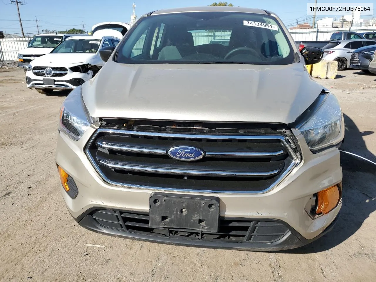 2017 Ford Escape S VIN: 1FMCU0F72HUB75064 Lot: 74134954