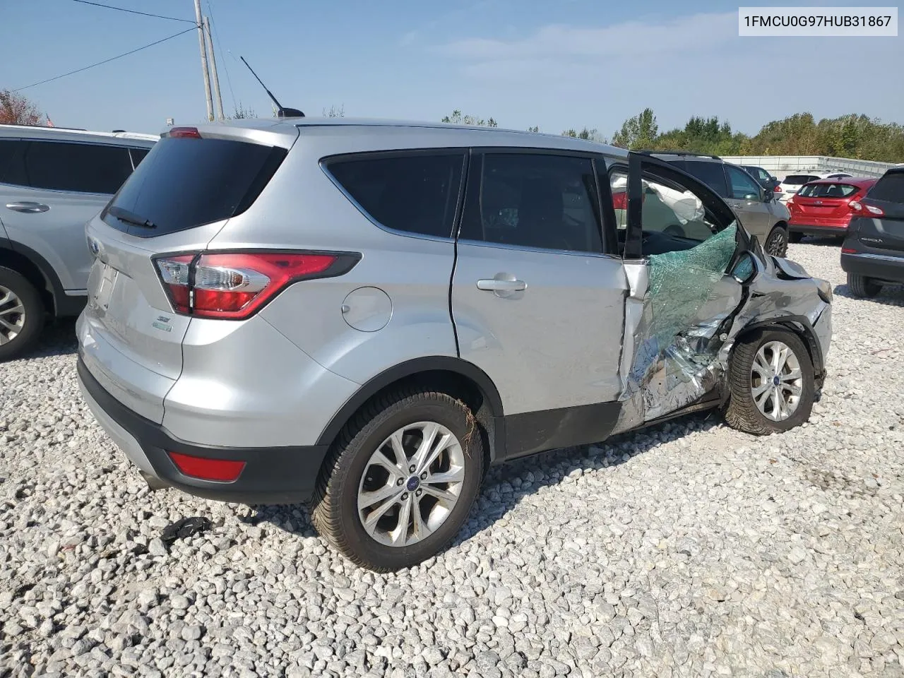 2017 Ford Escape Se VIN: 1FMCU0G97HUB31867 Lot: 74216814