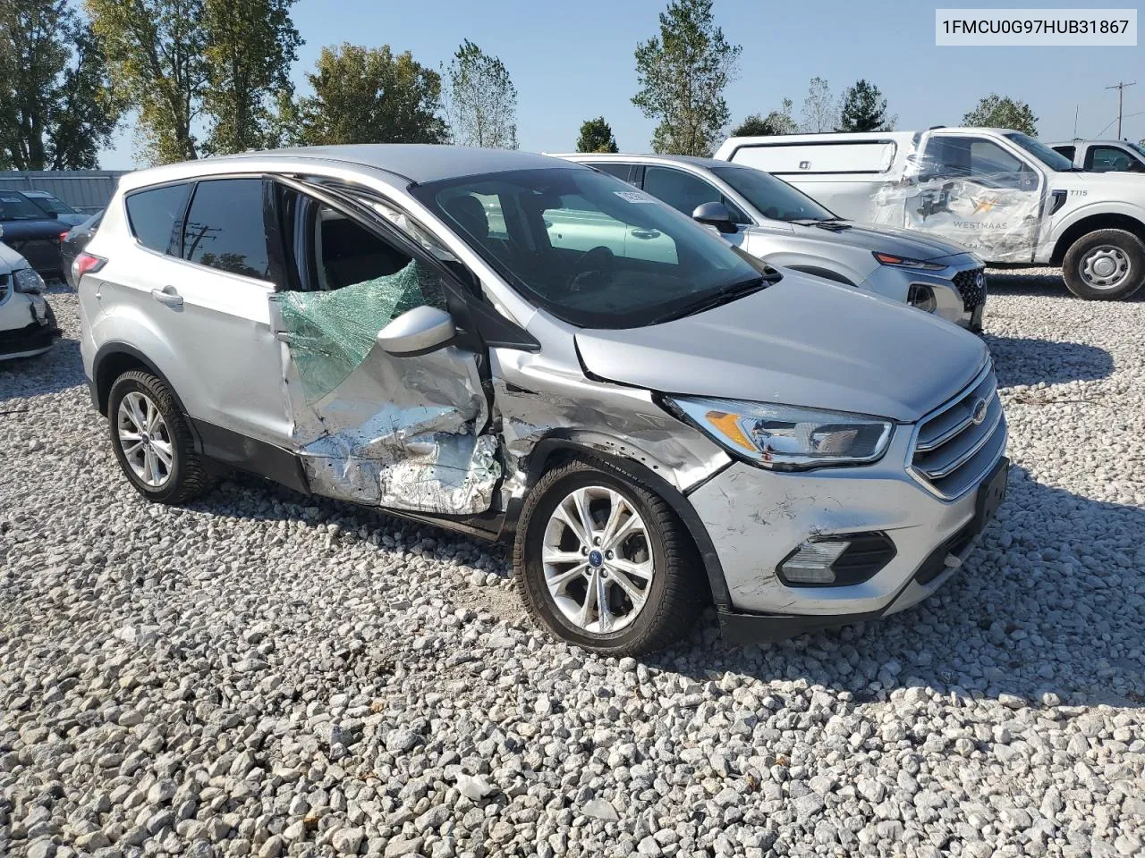 2017 Ford Escape Se VIN: 1FMCU0G97HUB31867 Lot: 74216814