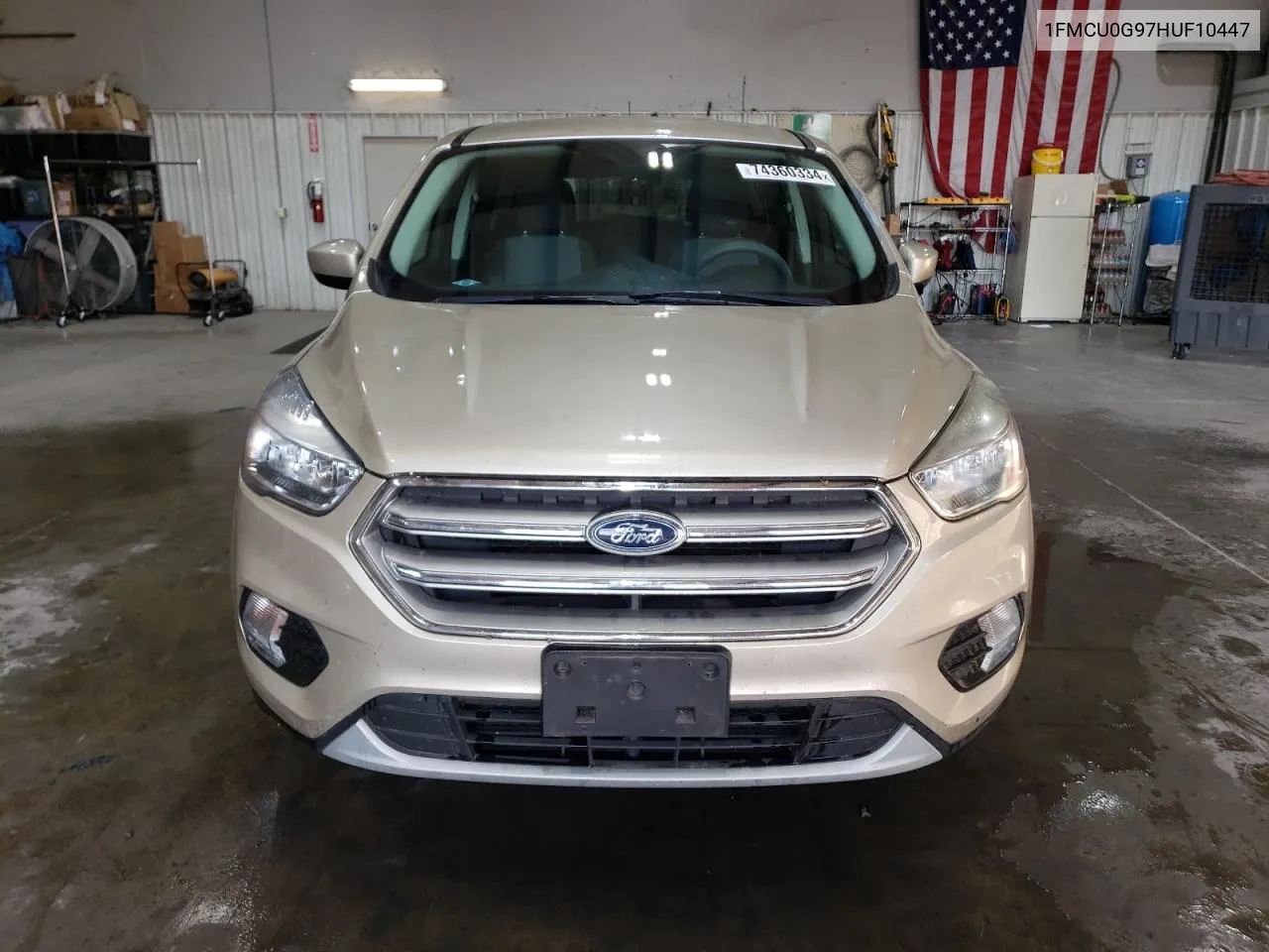 2017 Ford Escape Se VIN: 1FMCU0G97HUF10447 Lot: 74360334