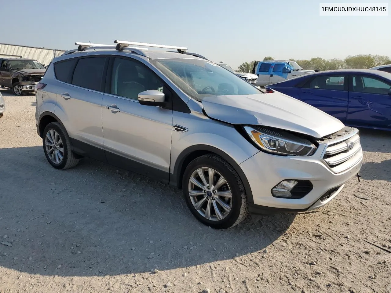 2017 Ford Escape Titanium VIN: 1FMCU0JDXHUC48145 Lot: 74393444