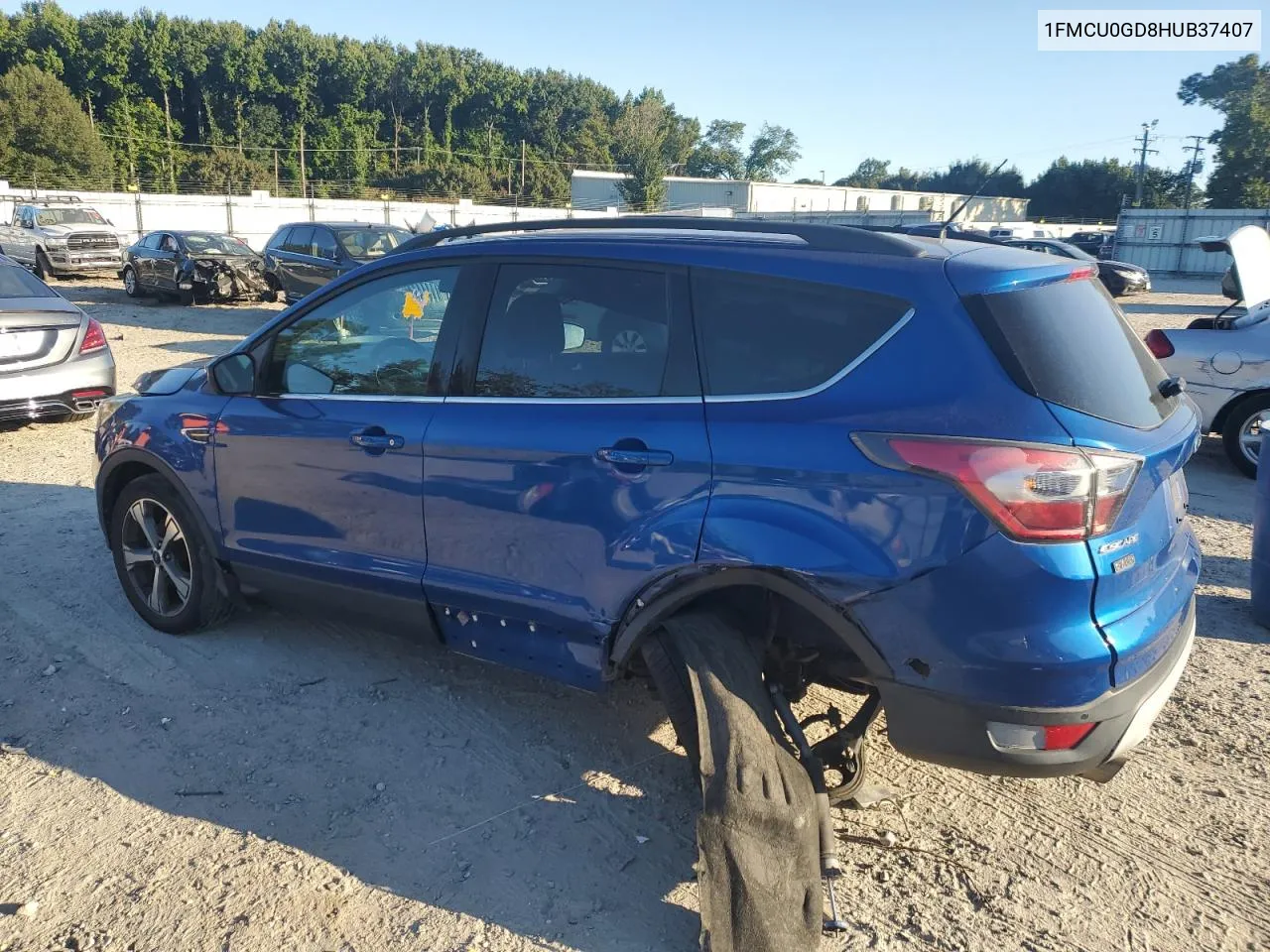 2017 Ford Escape Se VIN: 1FMCU0GD8HUB37407 Lot: 74448394