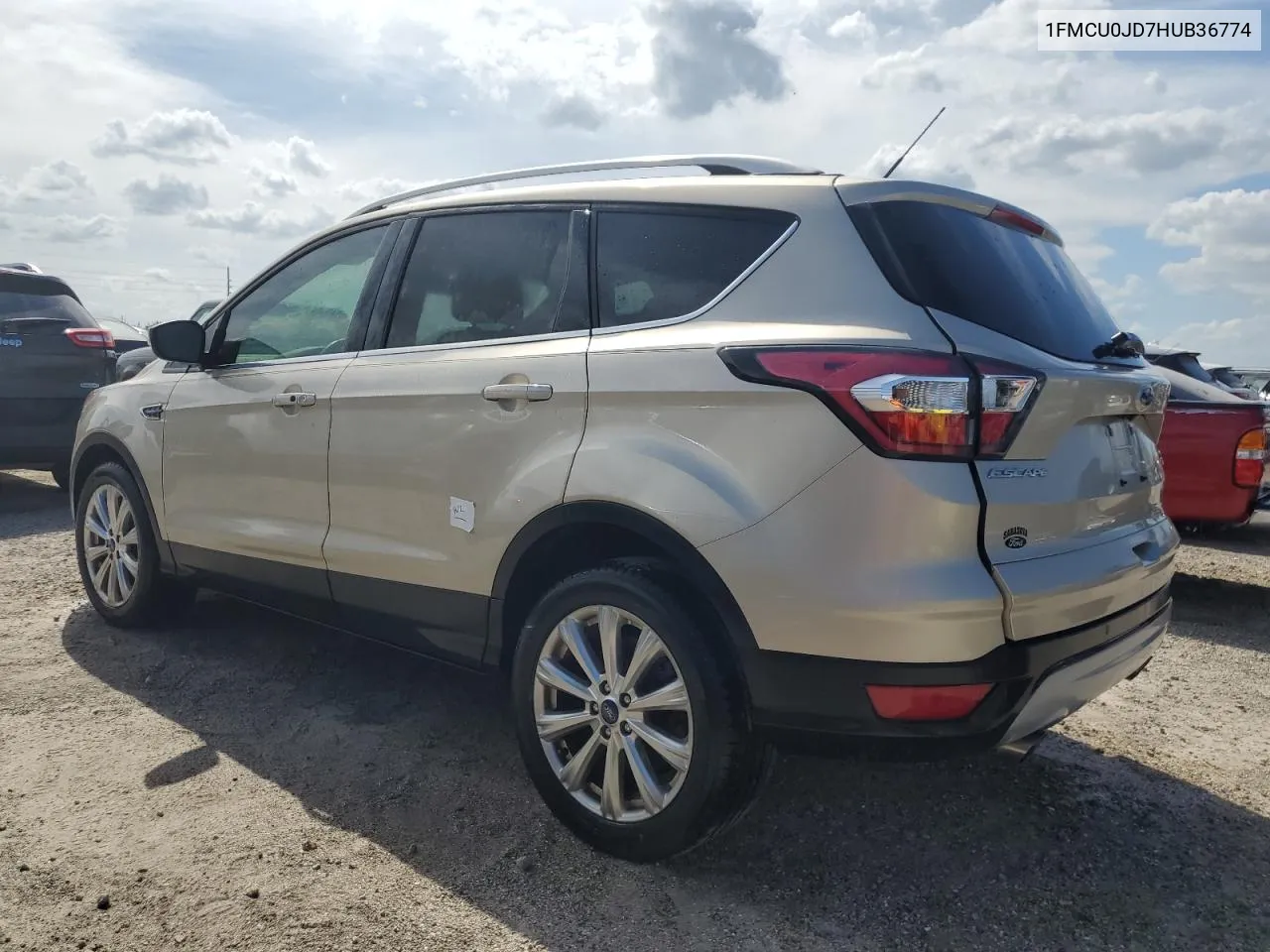 2017 Ford Escape Titanium VIN: 1FMCU0JD7HUB36774 Lot: 74532734