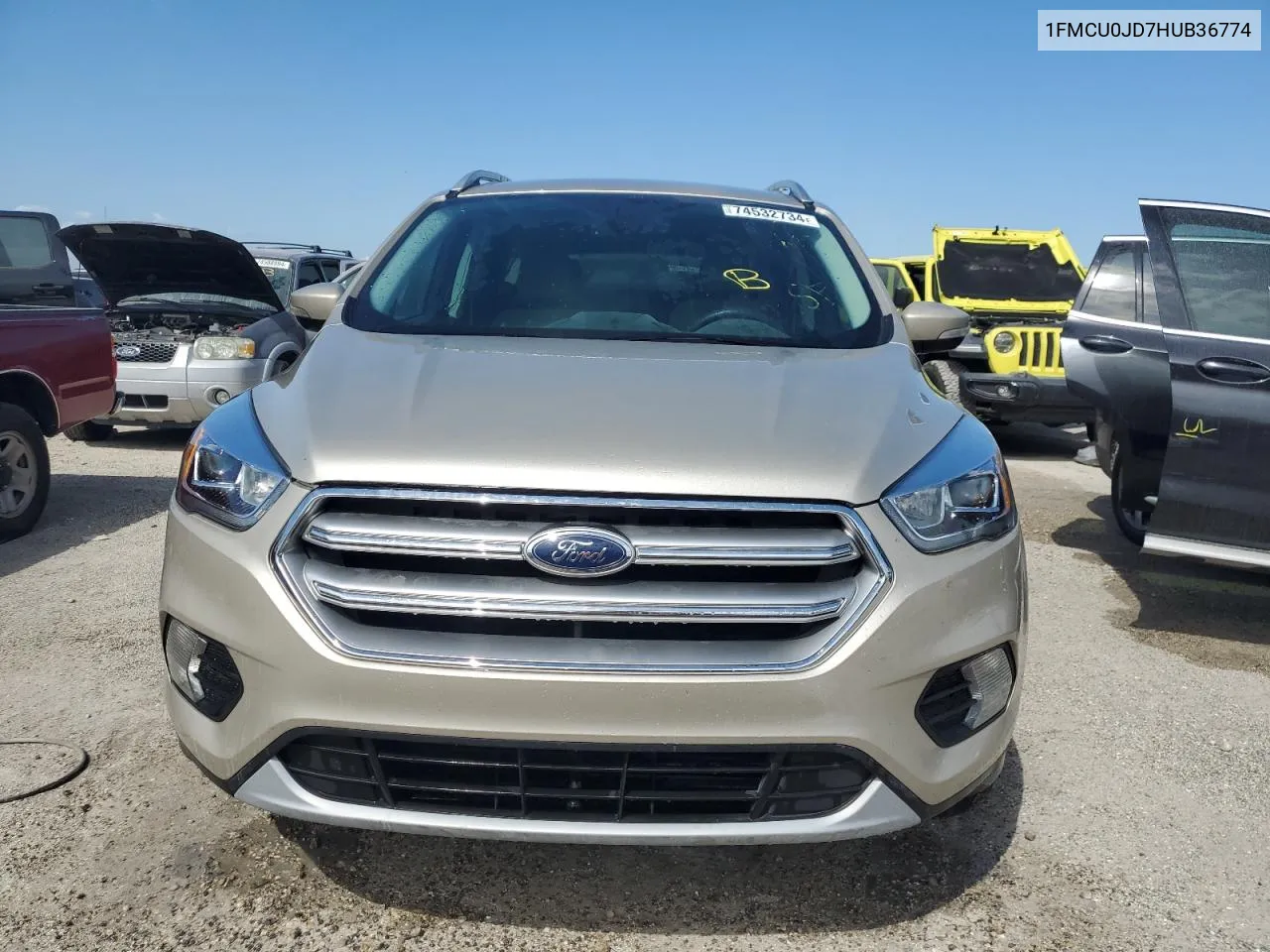 2017 Ford Escape Titanium VIN: 1FMCU0JD7HUB36774 Lot: 74532734