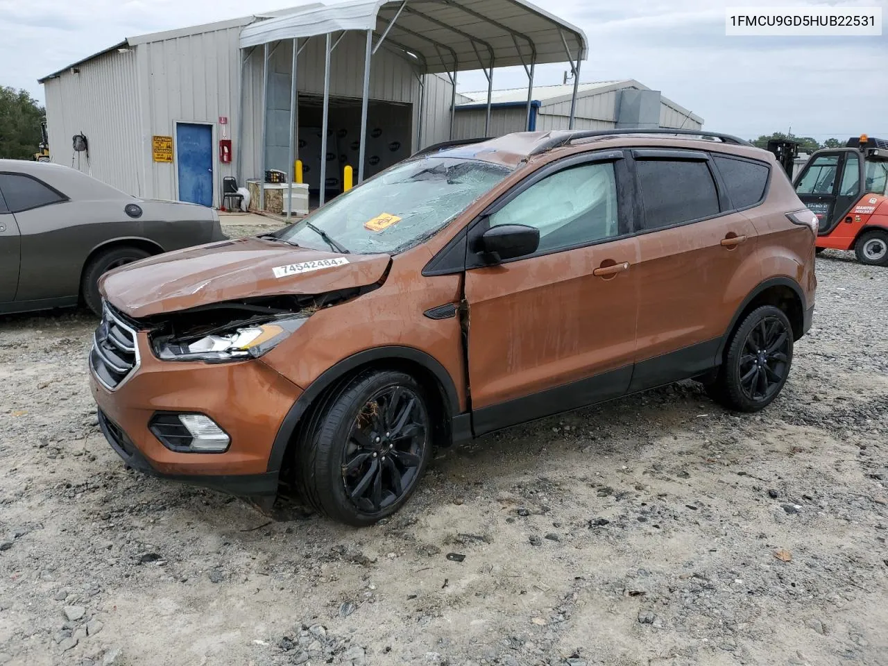 2017 Ford Escape Se VIN: 1FMCU9GD5HUB22531 Lot: 74542484