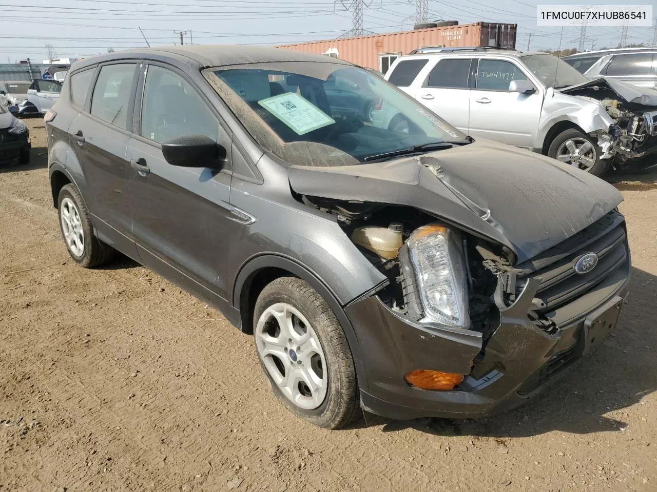 2017 Ford Escape S VIN: 1FMCU0F7XHUB86541 Lot: 74592894